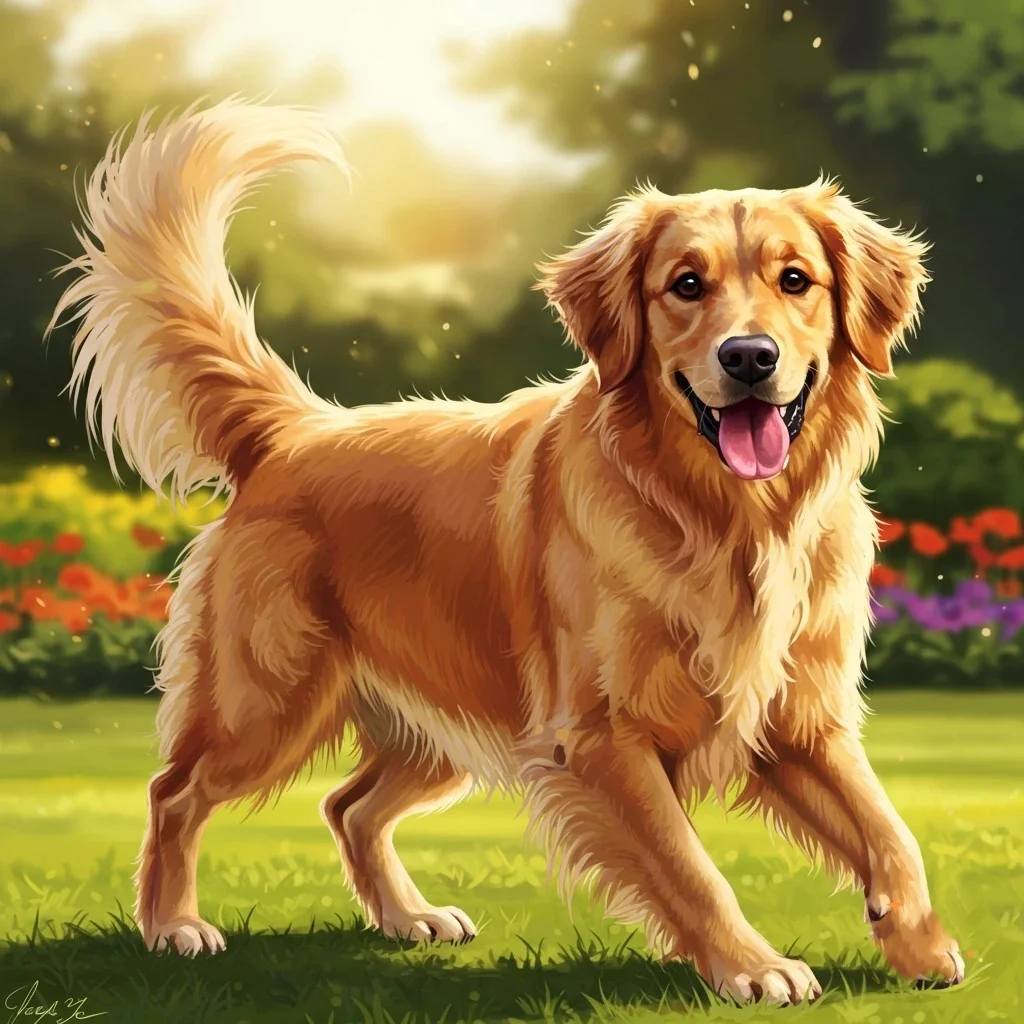 Chien en bonne santé