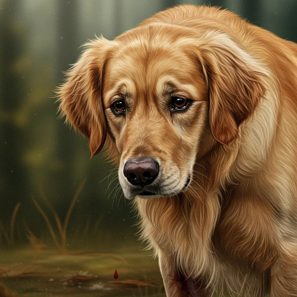 Chien malade